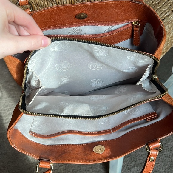 MODALU PIPPA TAN HANDBAG TAN LEATHER SHOULDER GRAB BAG - Picture 7 of 10